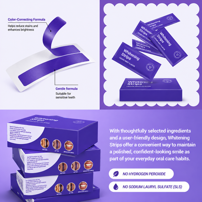 Teeth Whitening Strips with FREE Cheek Retractor