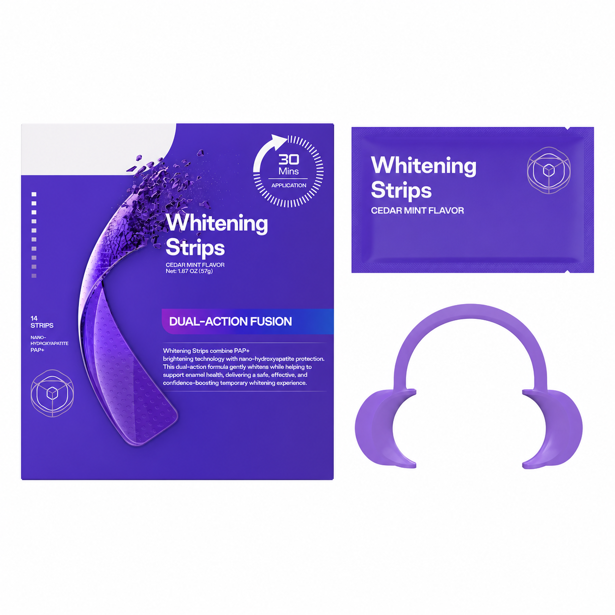 Teeth Whitening Strips with FREE Cheek Retractor